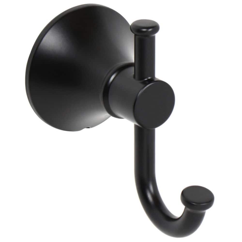 Glacier Bay Sadira J-Hook Robe/Towel Hook in Matte Black