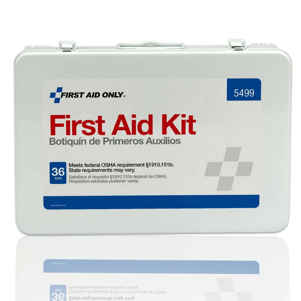 First Aid Only 75-Person, 36 Unitized Metal Osha First Aid Case with BBP and CPR Kits (2)