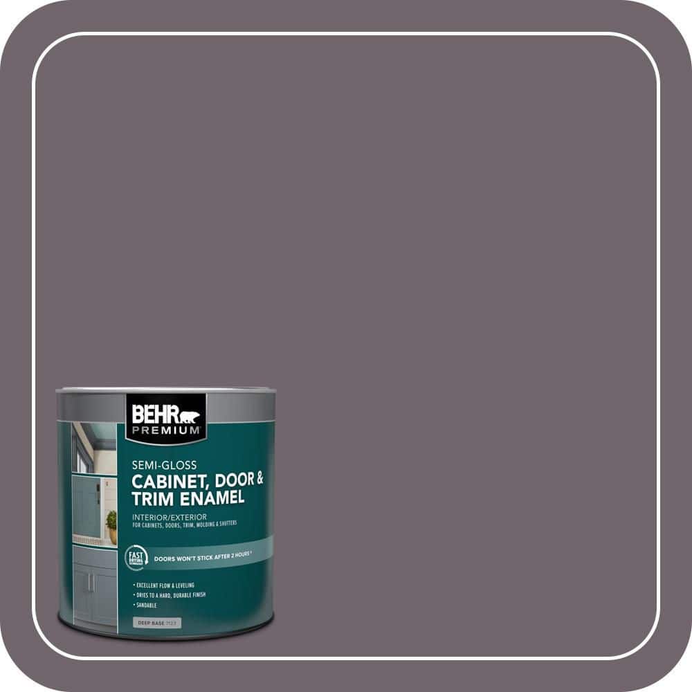 BEHR PREMIUM 1 qt. #N570-5 Curtain Call Semi-Gloss Enamel Interior/Exterior Cabinet, Door & Trim Paint