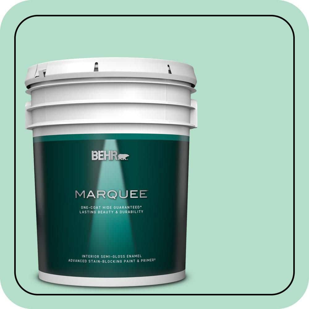 BEHR MARQUEE 5 gal. #MQ4-18 Free Spirit One-Coat Hide Semi-Gloss Enamel Interior Paint & Primer