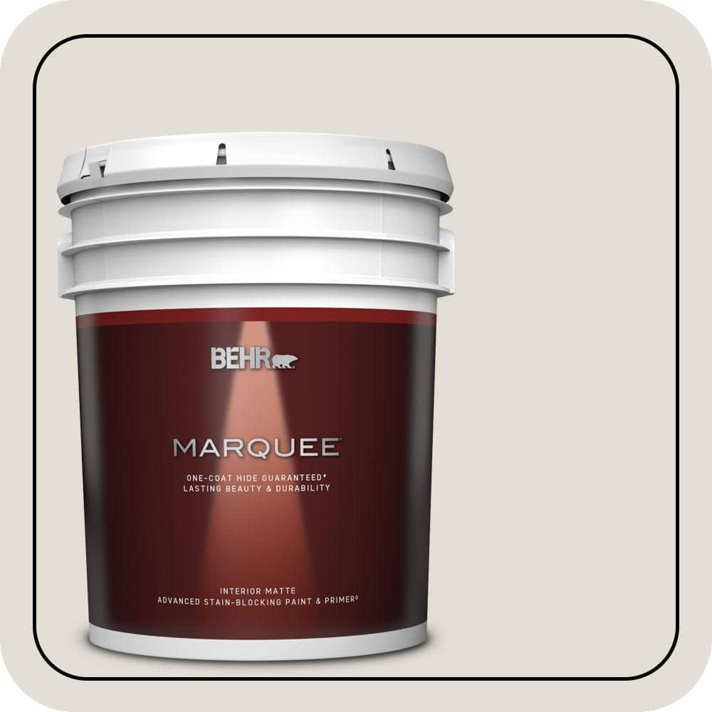 BEHR MARQUEE 5 gal. #PPF-11 Shaded Hammock Matte Interior Paint & Primer