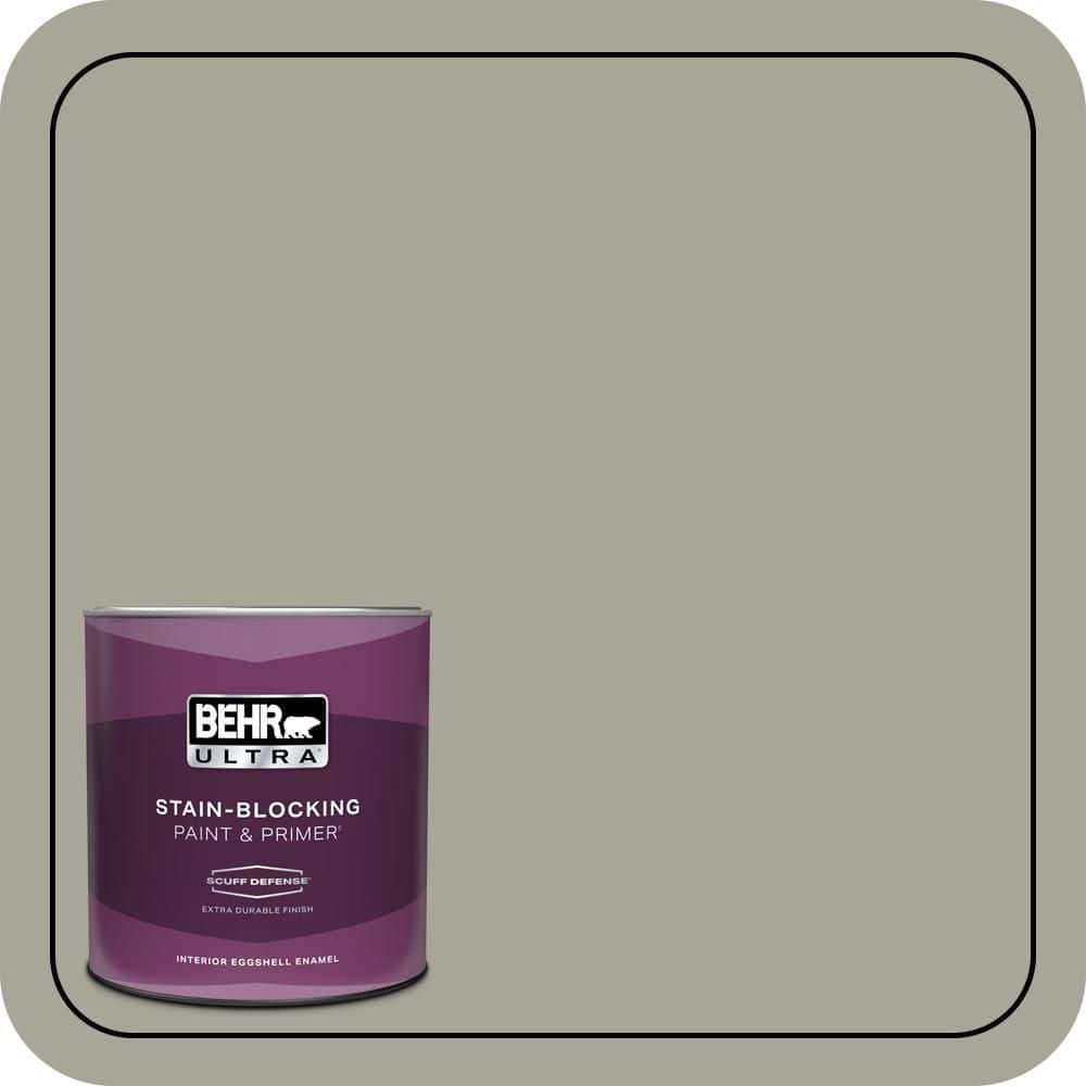 BEHR ULTRA 1 qt. #N370-4A Historical Gray Extra Durable Eggshell Enamel Interior Paint & Primer