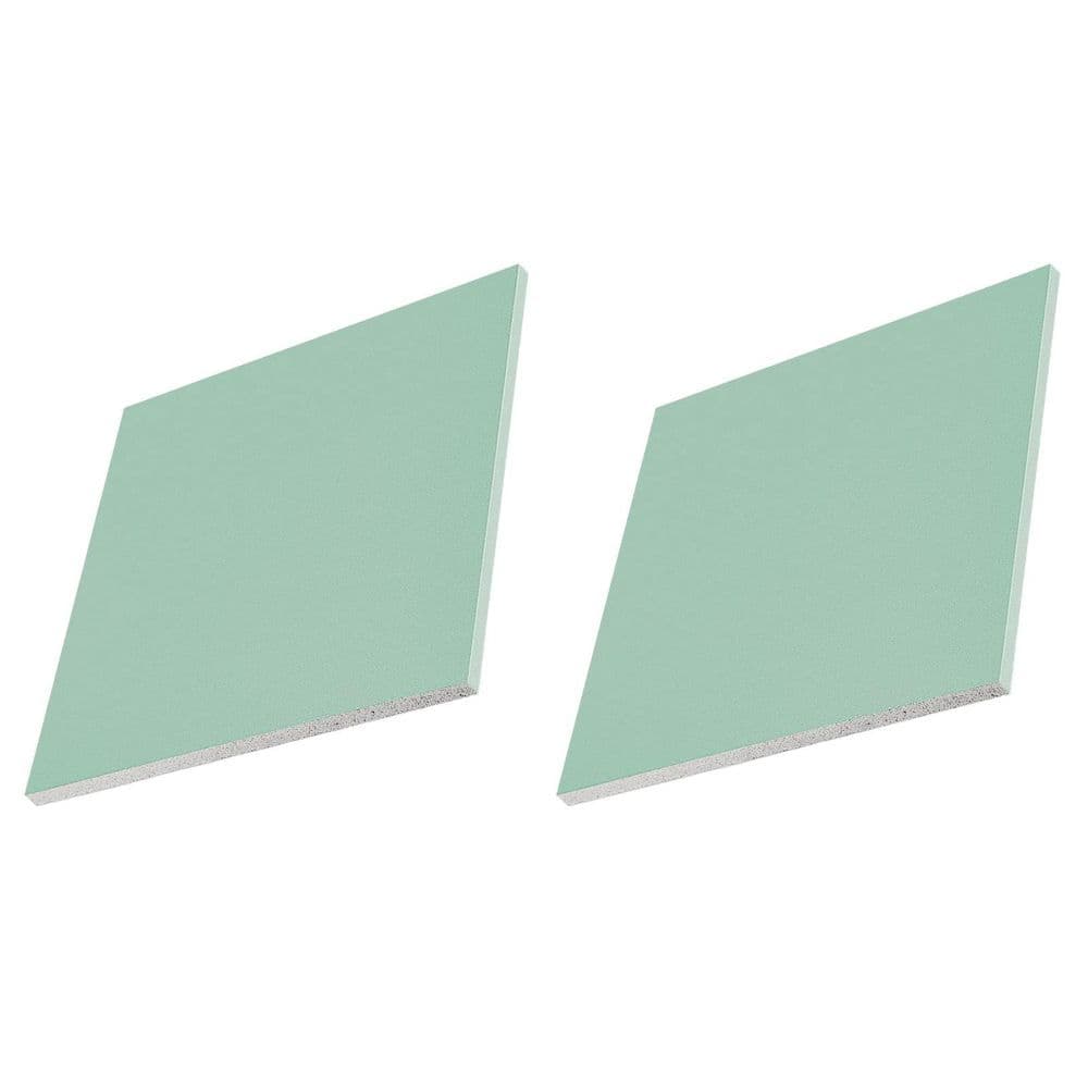xinyoec 1/2 in. x 1 ft. x 1 ft. Green Drywall Patching Panel, Drywall Repair Panel for Mend Wall (2-Pack)