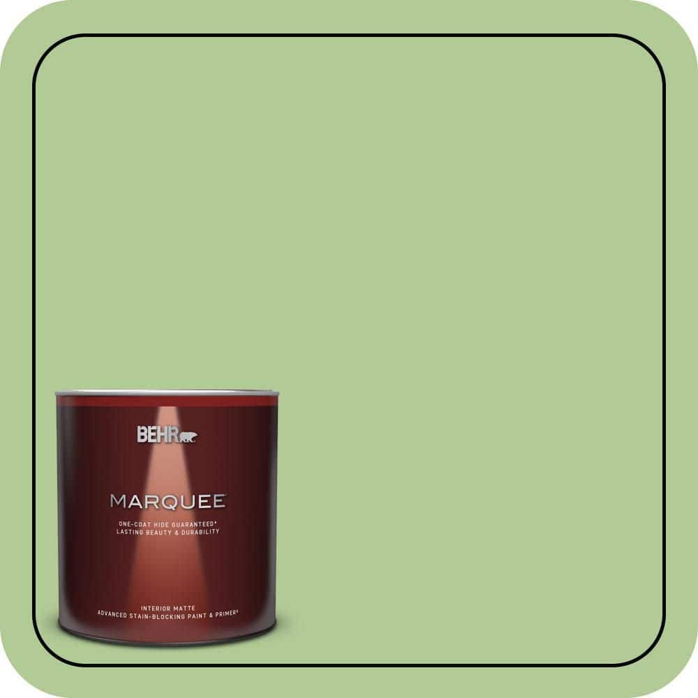 BEHR MARQUEE 1 qt. #430D-4 Garden Spot Matte Interior Paint & Primer