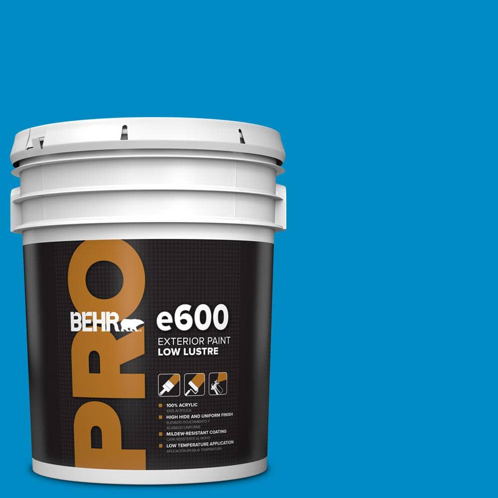 BEHR PRO 5 gal. #MQ4-57 Celebration Blue Low Luster Exterior Paint