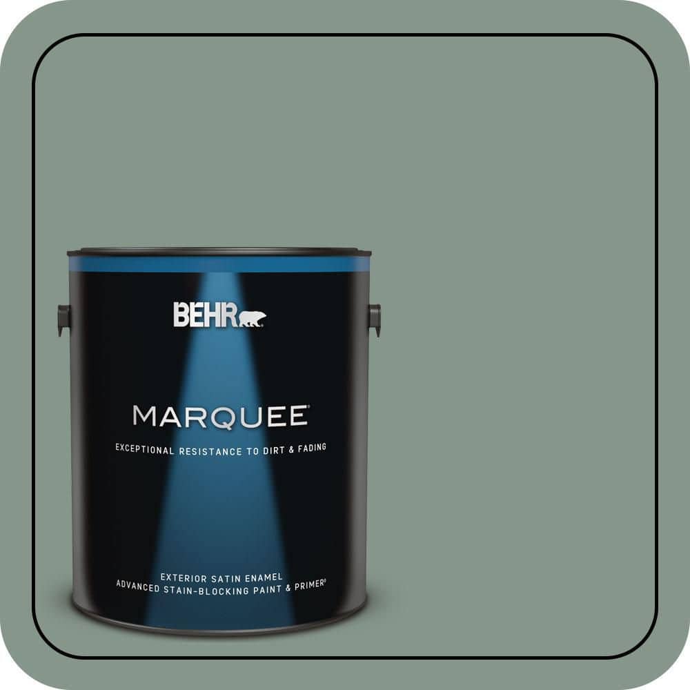 BEHR MARQUEE 1 gal. #N420-4 Underground Gardens Satin Enamel Exterior Paint & Primer