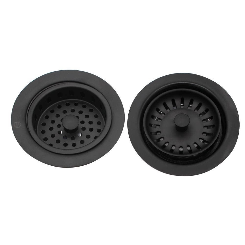 Westbrass COMBO PACK 3-1/2 in. Post Style Kitchen Sink Strainer and Waste Disposal Drain Flange with Strainer (4)