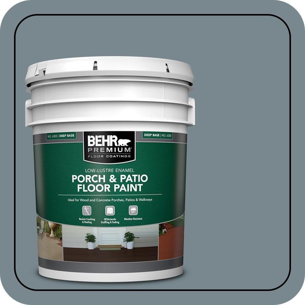 BEHR PREMIUM #N470-5 Textured Low-Lustre Enamel Interior/Exterior Porch and Patio Anti-Slip Floor Paint (1)