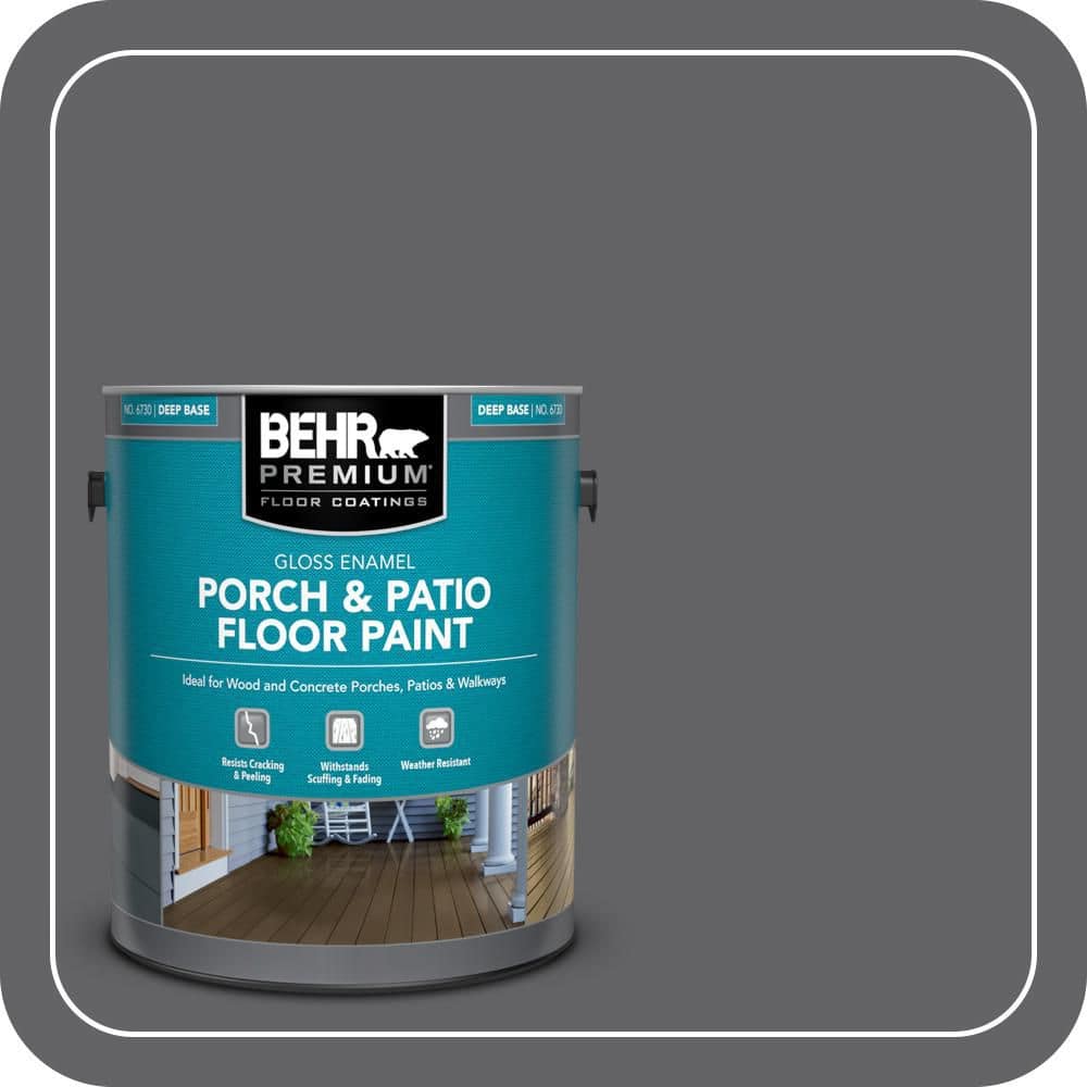 BEHR PREMIUM 1 gal. #N530-6 Digital Gloss Enamel Interior/Exterior Porch and Patio Floor Paint