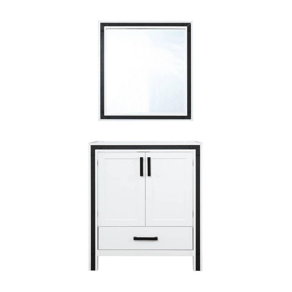 Lexora Ziva W 22 in. D Double Bath Vanity without Top and 28 in Mirror (2)