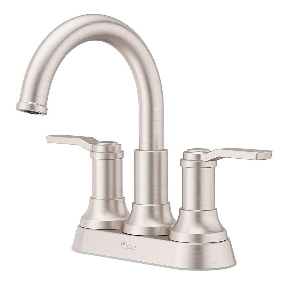 Pfister Briscoe 4 in. Centerset Double Handle Bathroom Faucet in Spot Defense Brushed Nickel (2)