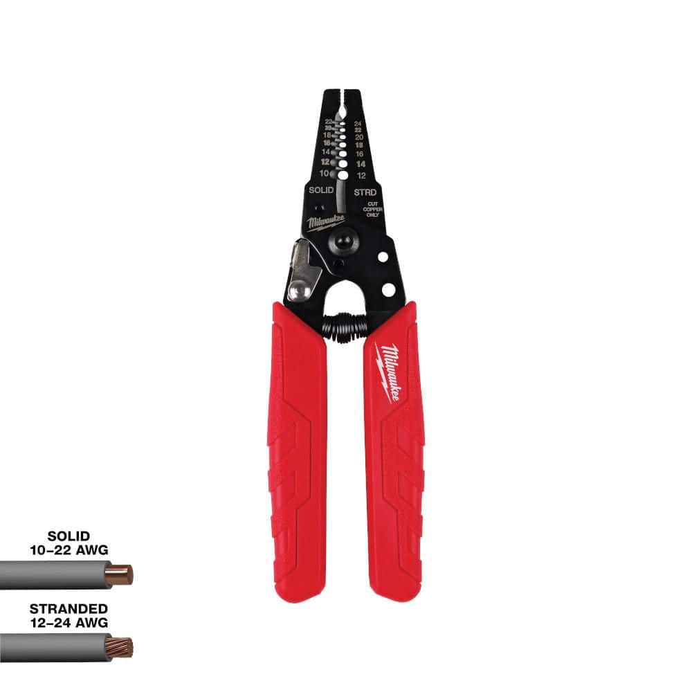 Milwaukee 10-24 AWG Compact Wire Stripper/Cutter with Comfort Grip