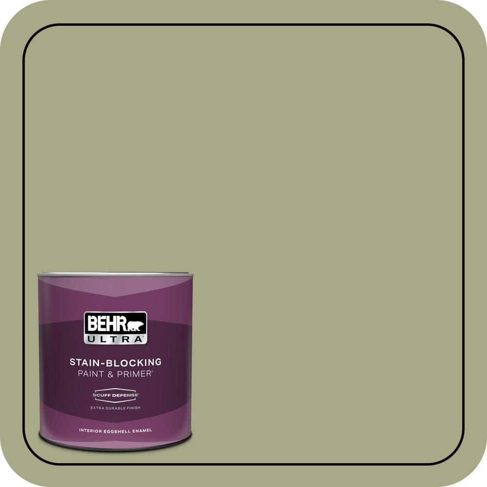 BEHR ULTRA 1 qt. #S360-4 Meditation Time Extra Durable Eggshell Enamel Interior Paint & Primer