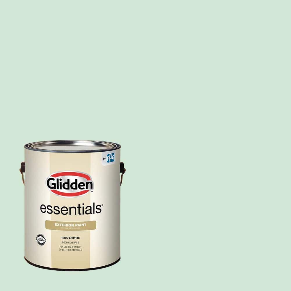 Glidden Essentials 1 gal. PPG1226-2 Peppermint Patty Flat Exterior Paint