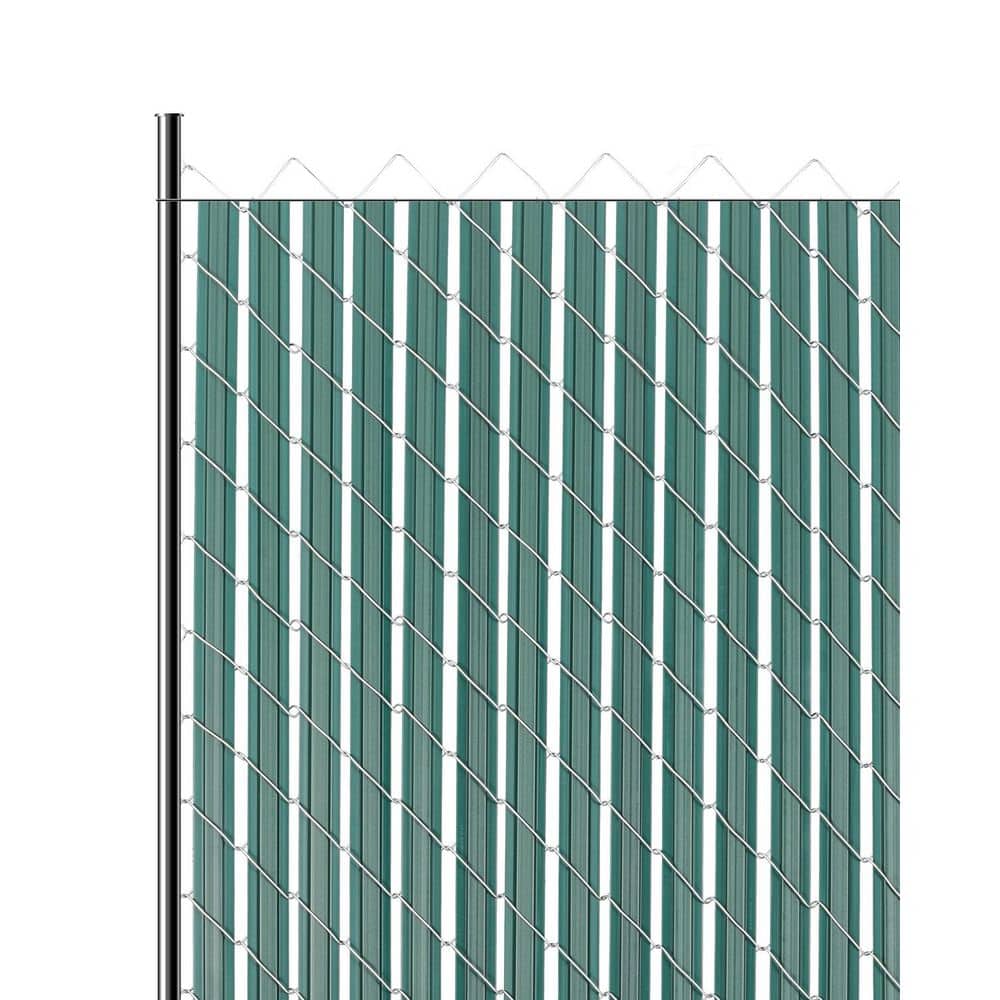VEVOR Bottom Locking Privacy Slats Composite Vertical Bottom-Locking Slats Wings Chain Link Green Fence Panel 2025 update (1)