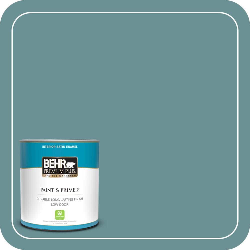 BEHR PREMIUM PLUS #T15-16 Blue Clay Enamel Low Odor & Primer (1)