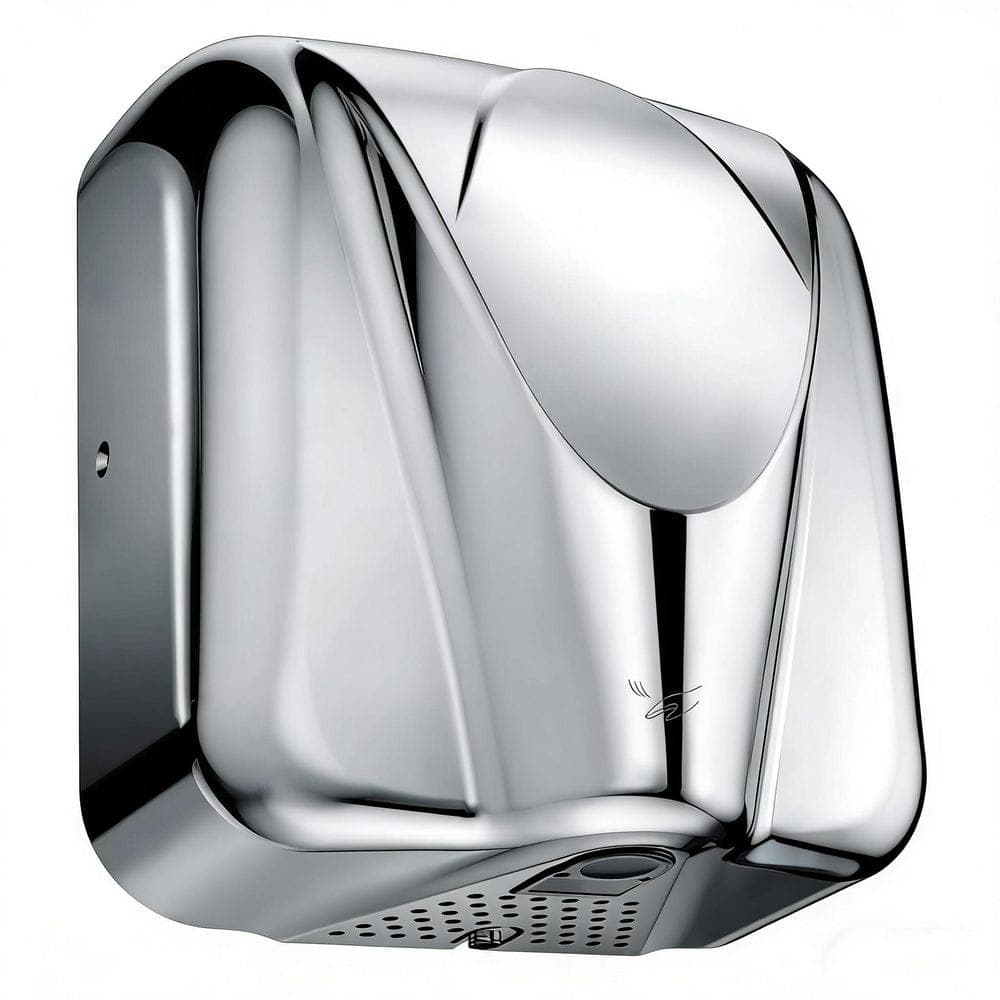 Wudkey 1-Piece Bath Accessory Set Commercial Hand Dryer High Speed Auto Warm Wind Cover AC110V 130V in Polished Stainless Steel (1)