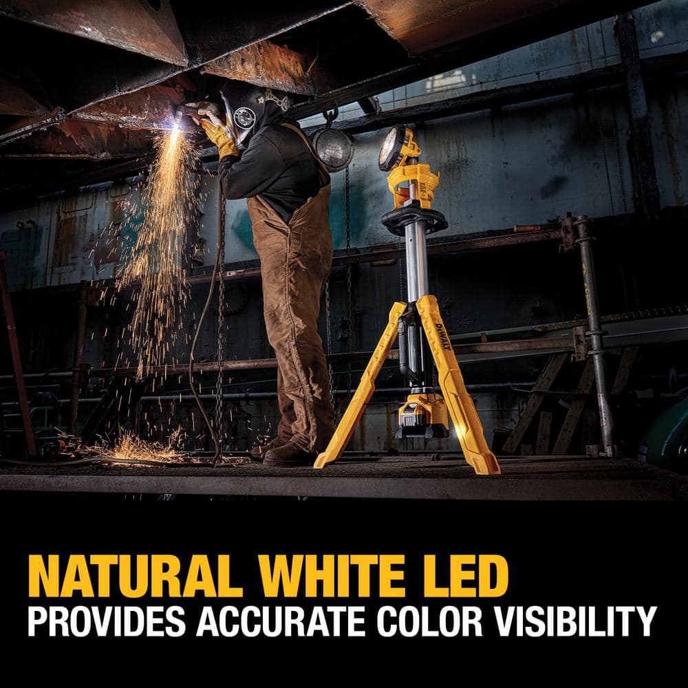 DEWALT 20V MAX 4000-Lumen Adjustable LED Tripod Light (4)