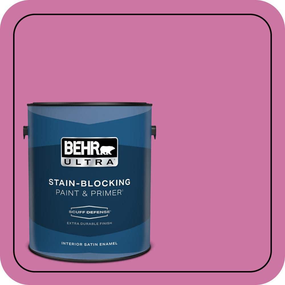 BEHR ULTRA 1 gal. #P120-4 Heart Breaker Extra Durable Satin Enamel Interior Paint & Primer