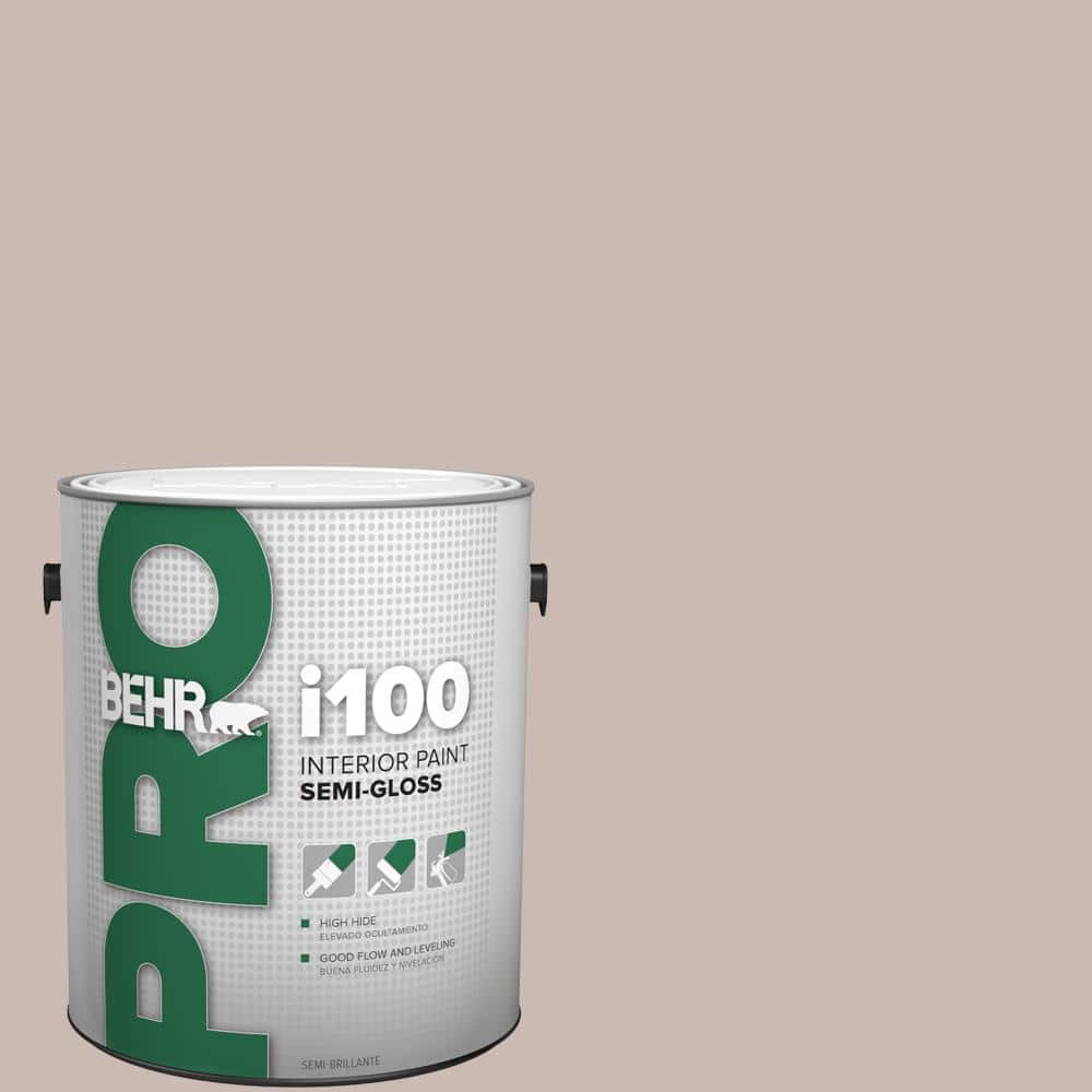 BEHR PRO 1 gal. #N170-3 Gray Ashlar Semi-Gloss Interior Paint