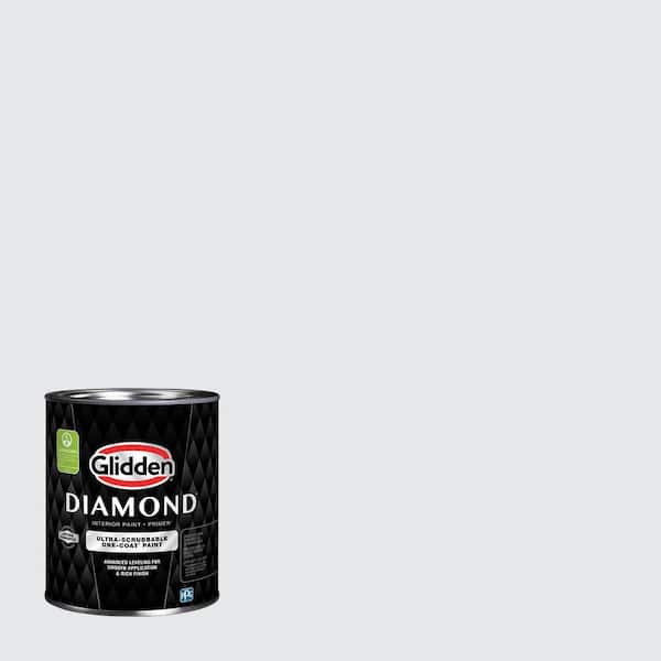 Glidden Diamond 1 qt. PPG1171-1 Silent Delight Flat Interior Paint with Primer (2)