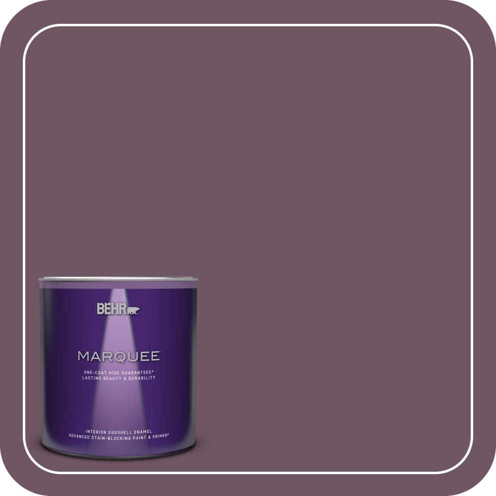 BEHR MARQUEE 1 qt. #S110-7 Exotic Eggplant One-Coat Hide Eggshell Enamel Interior Paint & Primer