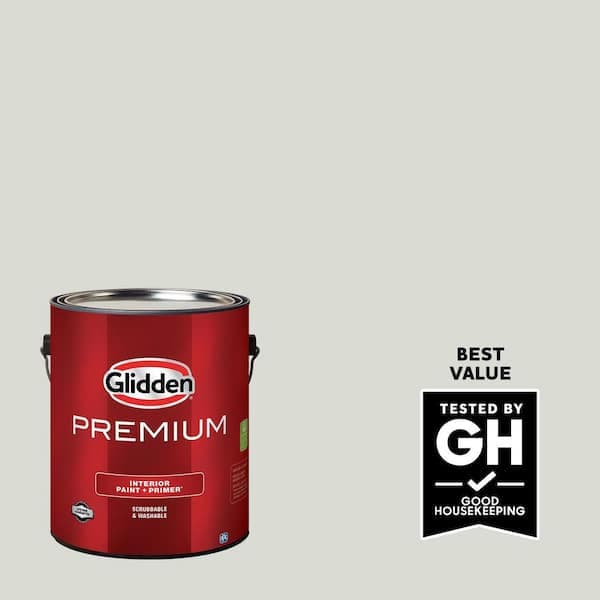 Glidden Premium 1 gal. PPG1128-1 Anonymous Satin Interior Latex Paint (2)