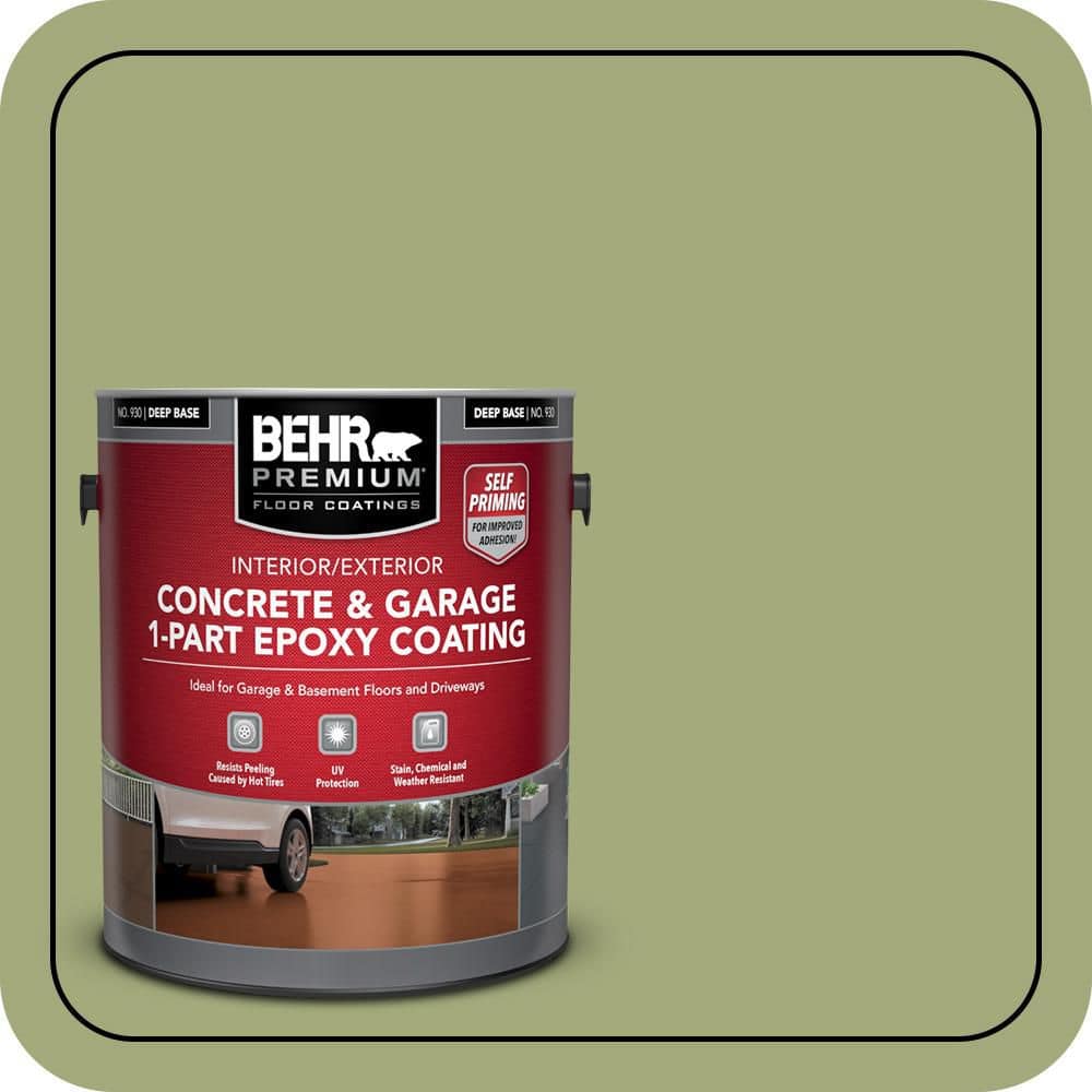 BEHR PREMIUM #M350-5 Self-Priming 1-Part Epoxy Satin Interior/Exterior Concrete and Garage Floor Paint (1)