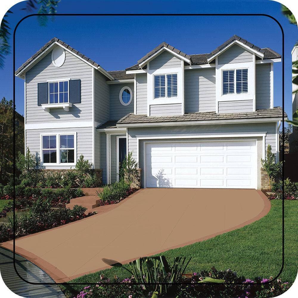 BEHR PREMIUM 5 gal. #PPU4-06 Teatime Self-Priming 1-Part Epoxy Satin Interior/Exterior Concrete and Garage Floor Paint (3)