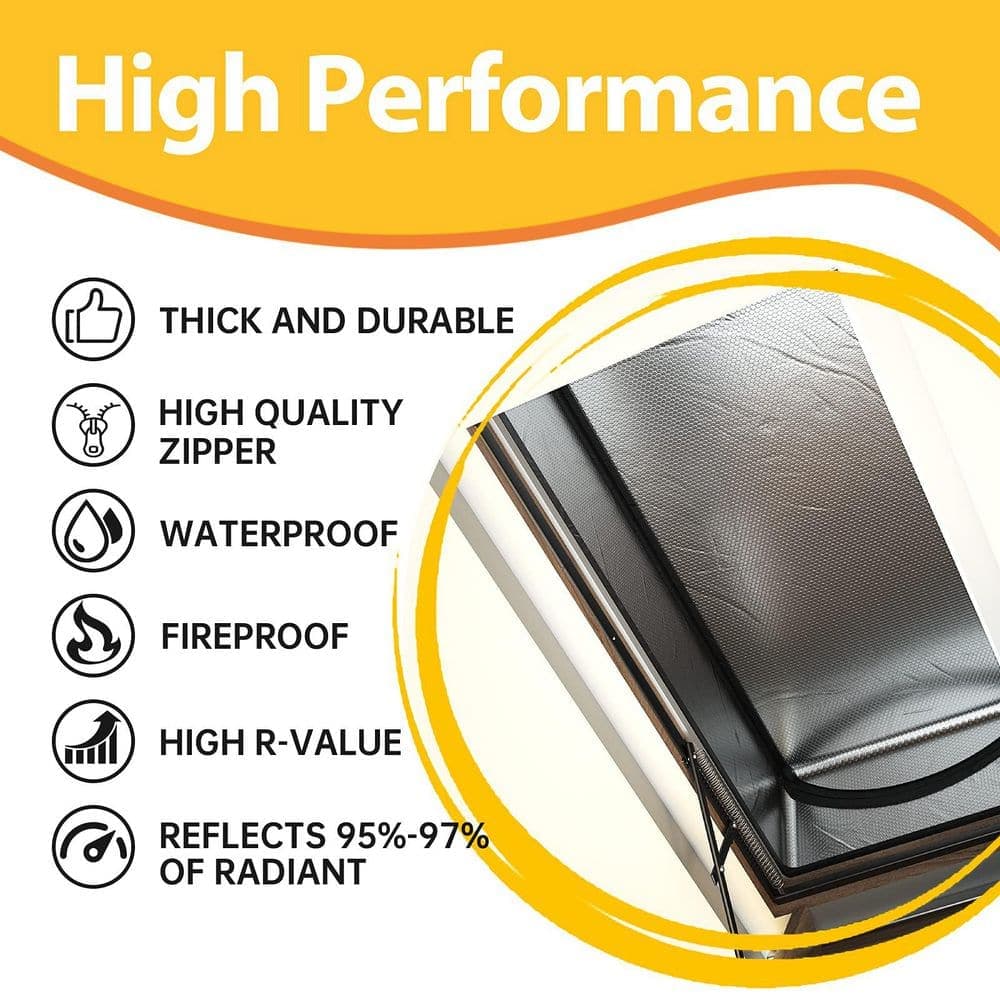 NVNOO 25 in. x 54 in. x 11 in. Energy Saving Tent Attic Door Insulation Cover Ladder Pull Down Insulator (1-Pack) (2)