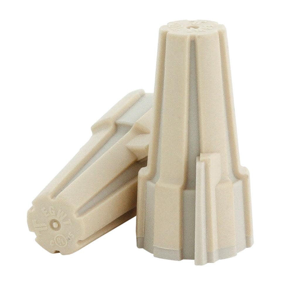 Commercial Electric Soft Grip Winged Wire Connector Tan (250-Pack) (2)
