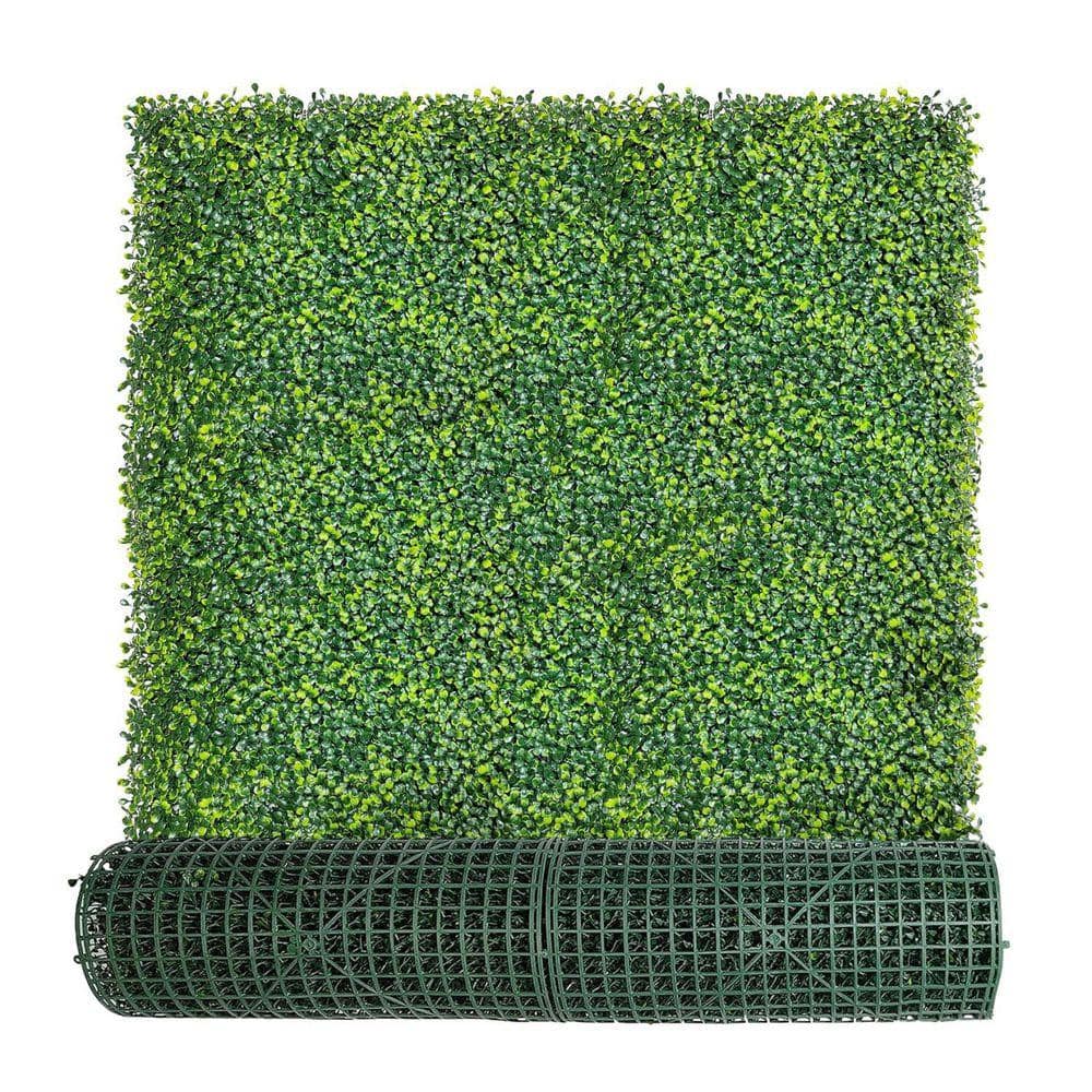 Unbranded Green 48 in. W x 160 in. L Vinyl UV-Anti Artificial Ivy Privacy Fence for Privacy (1)