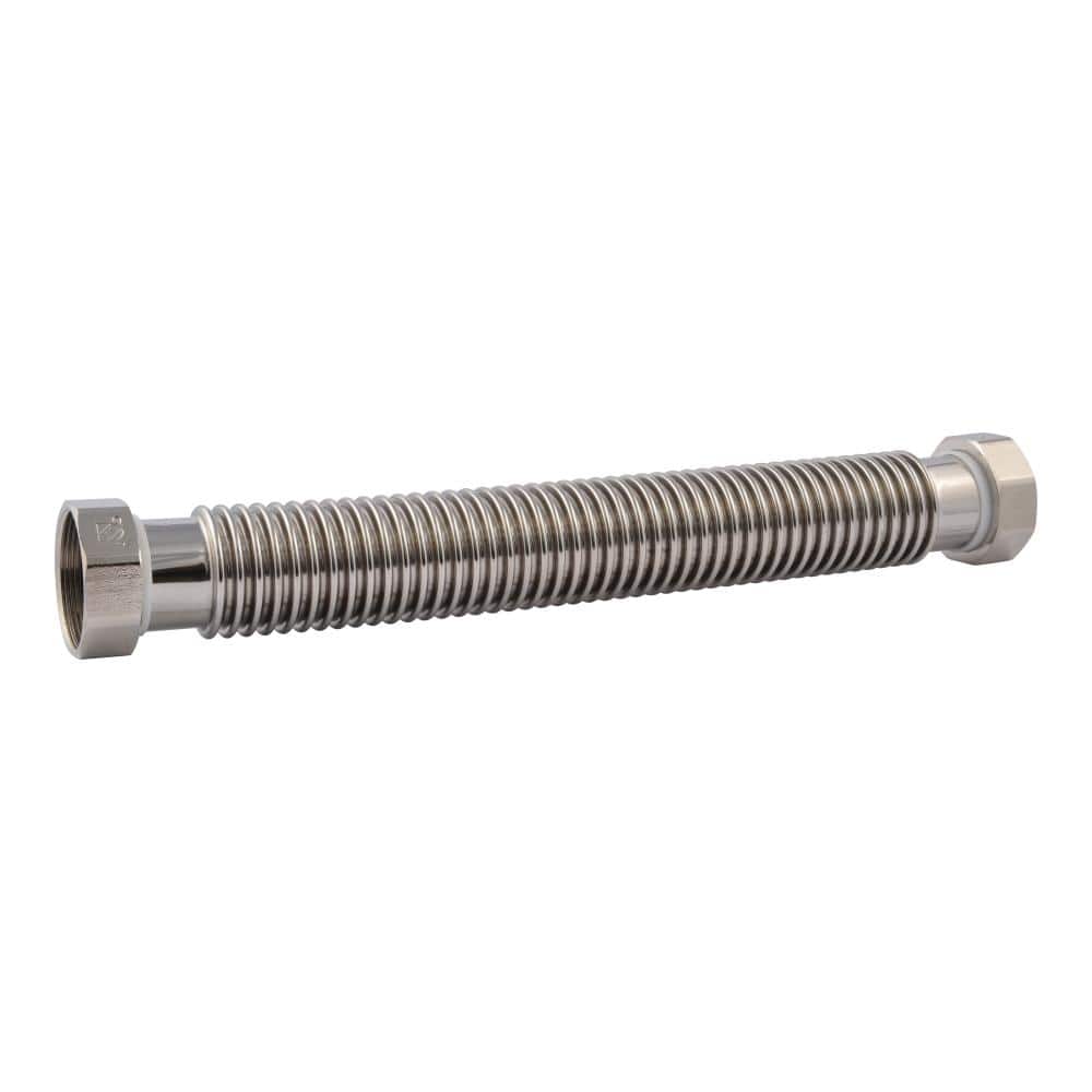 HOLDRITE 2 in. x 2 in. x 18 in. Corrugated Stainless Steel Water Heater Connector (1)
