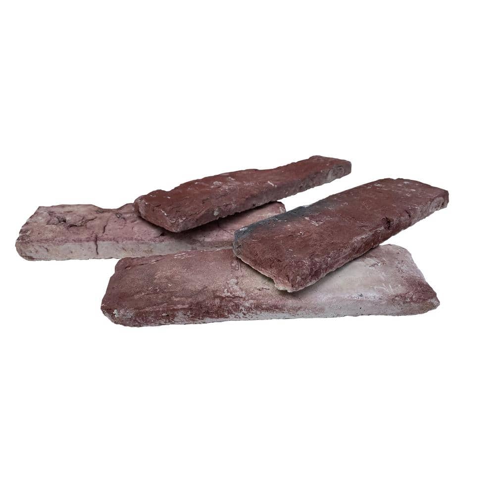 Koni Brick Old Chicago Vino 8.20 in. 2.50 in. Thin Brick 10.76 sq. Flats Manufactured Stone Siding (3)