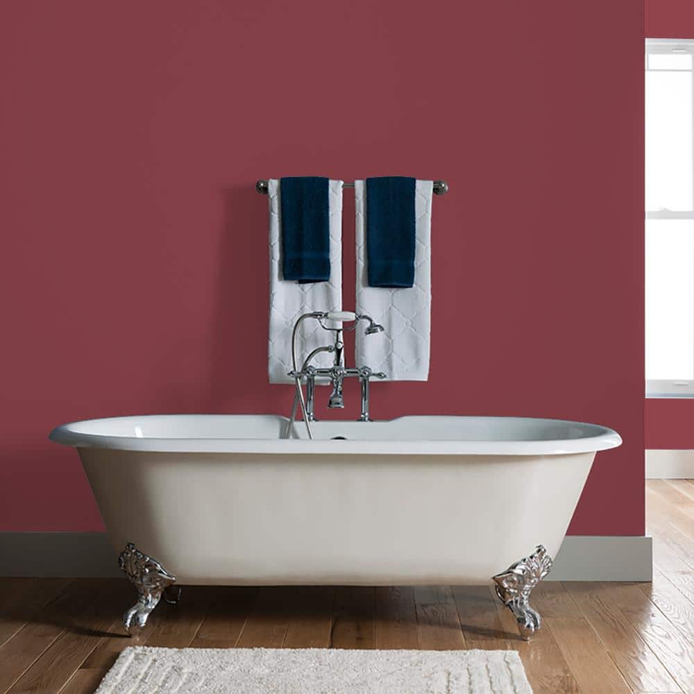 Glidden 8 oz. PPG1052-7 Ruby Lips Satin Interior Paint Sample (3)