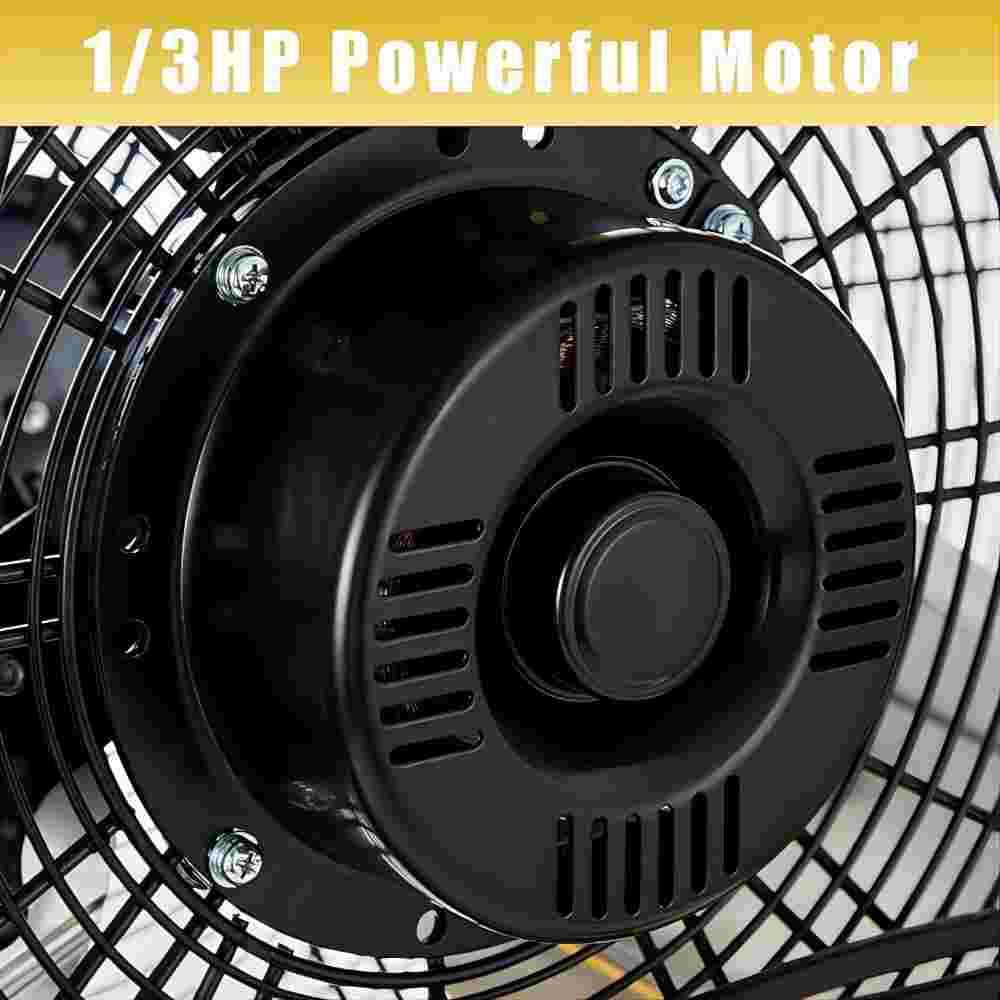 Deeshe 13000 CFM 30 in. heavy-duty High Velocity Barrel Floor Drum Fan With Powerful 1/3HP Motor, 9 ft. Power Cord (3)