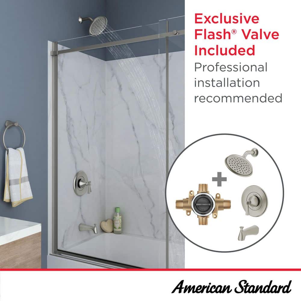 American Standard Rumson Single-Handle 1-Spray Tub and Shower Faucet with 1.8 GPM in Polished Chrome Valve Included (3)