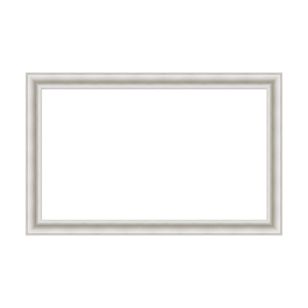 Amanti Art Mirror Makeover Parlor White 49.25 in. W x 31.25 in. H Bathroom Mirror Frame Border Kit-Fits a 48 x 30 mirror (1)