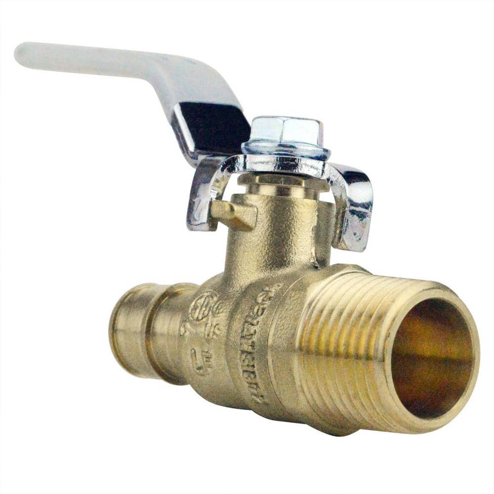 Apollo 1/2 in. Brass PEX-A Barb x 1/2 in. Male Pipe Thread Ball Valve (2)