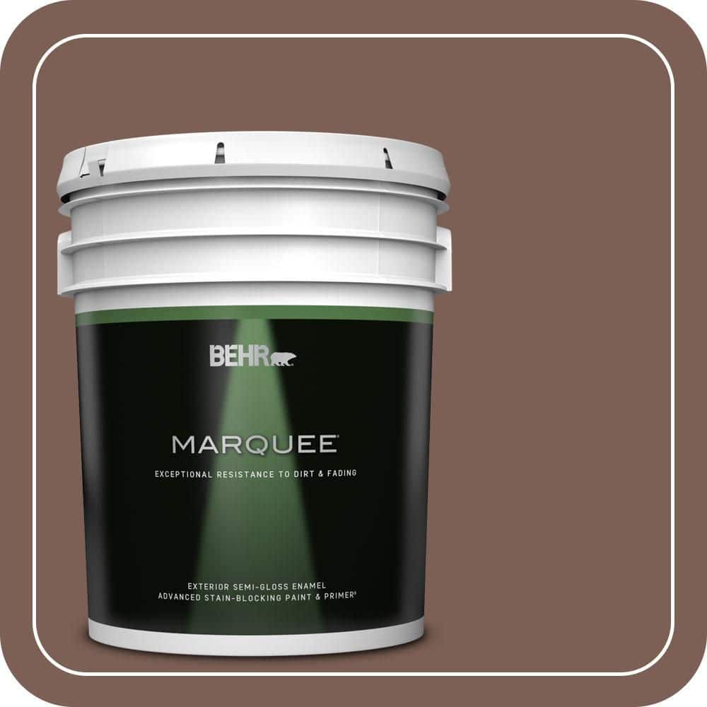 BEHR MARQUEE 5 gal. #MQ1-57 Secret Journal Semi-Gloss Enamel Exterior Paint & Primer