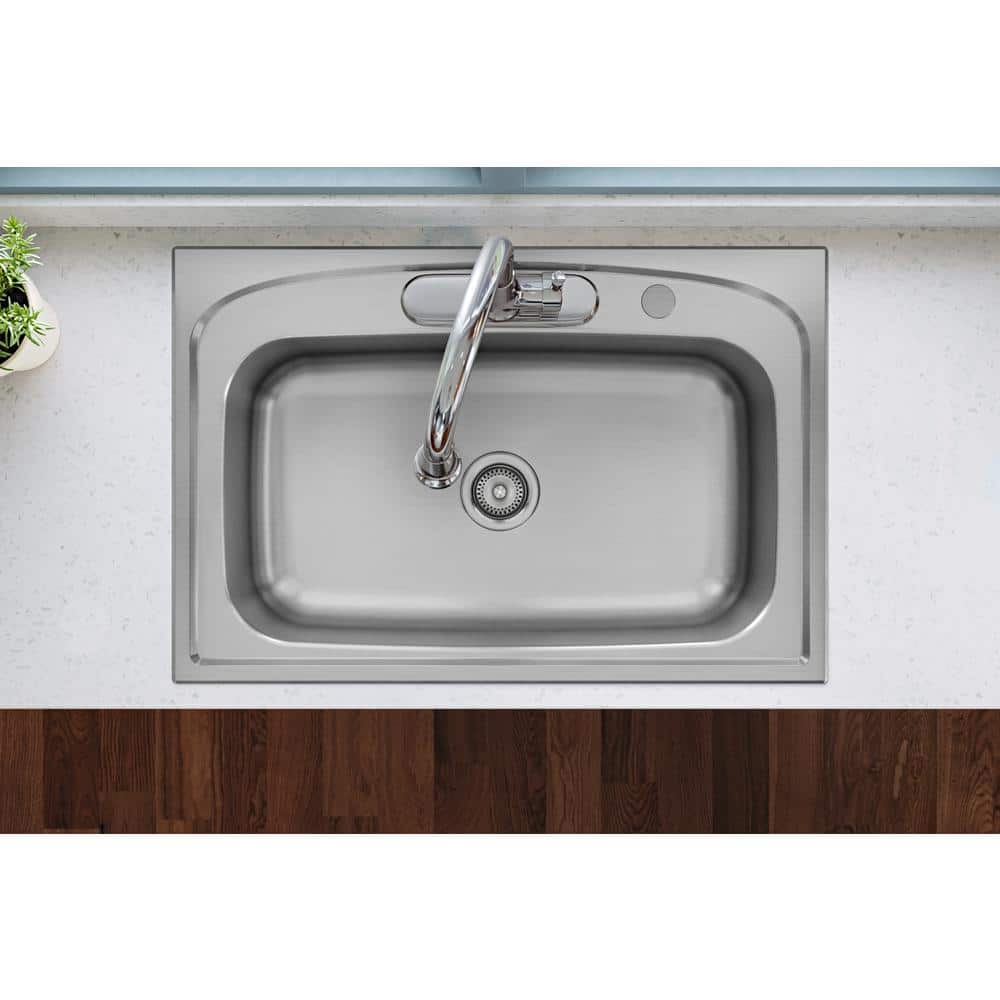 Elkay 1-1/2 in. Stainless Steel Kitchen Sink Faucet Hole Cover (2)
