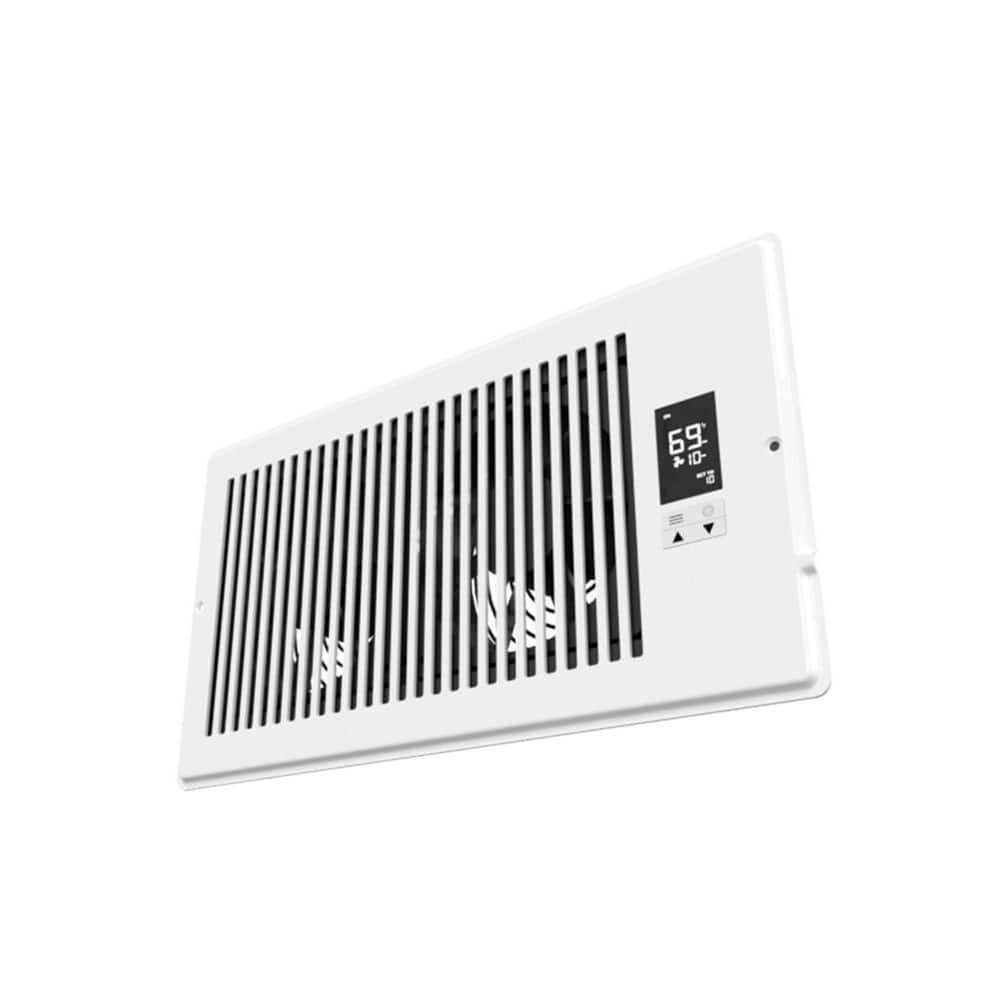 QuietCool 194 CFM 6 in. x 12 in. Register Booster Fan with Automatic Thermostat and App Control (2)
