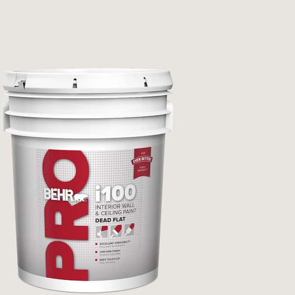 BEHR PRO 5 gal. #PR-W08 Ambience White Dead Flat Interior Paint (2)