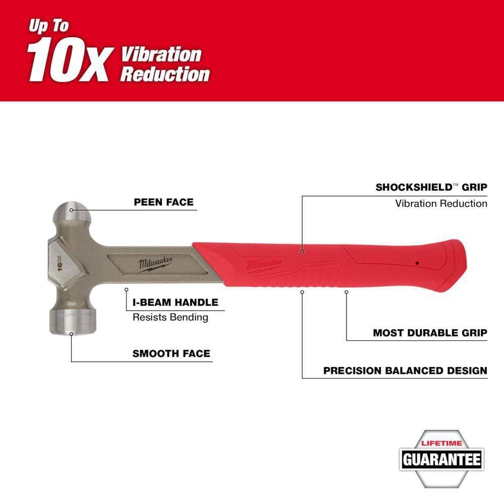 Milwaukee Dead Blow and Ball Peen Hammer Set (4-Piece) (2)