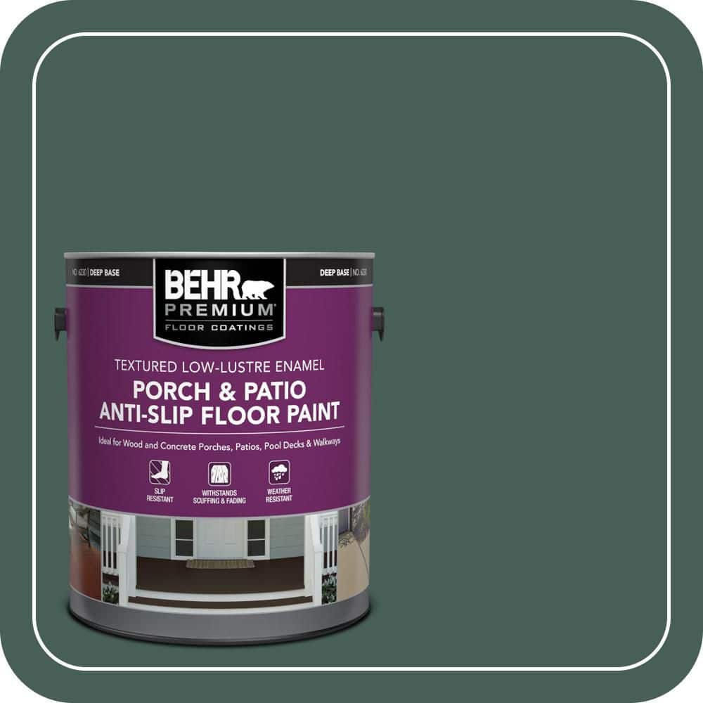 BEHR PREMIUM 1 gal. #M440-7 Rainforest Textured Low-Lustre Enamel Interior/Exterior Porch and Patio Anti-Slip Floor Paint