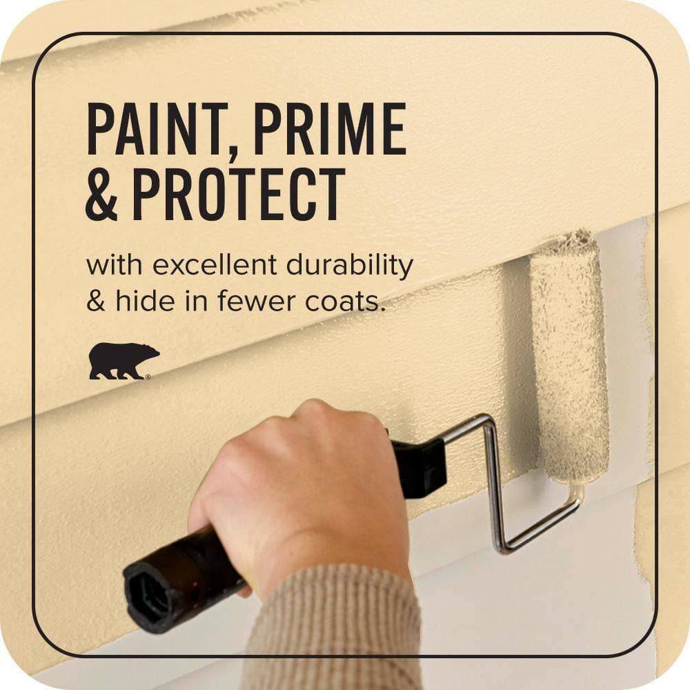 BEHR ULTRA 1 qt. #PMD-93 Garbanzo Bean Satin Enamel Exterior Paint & Primer (3)