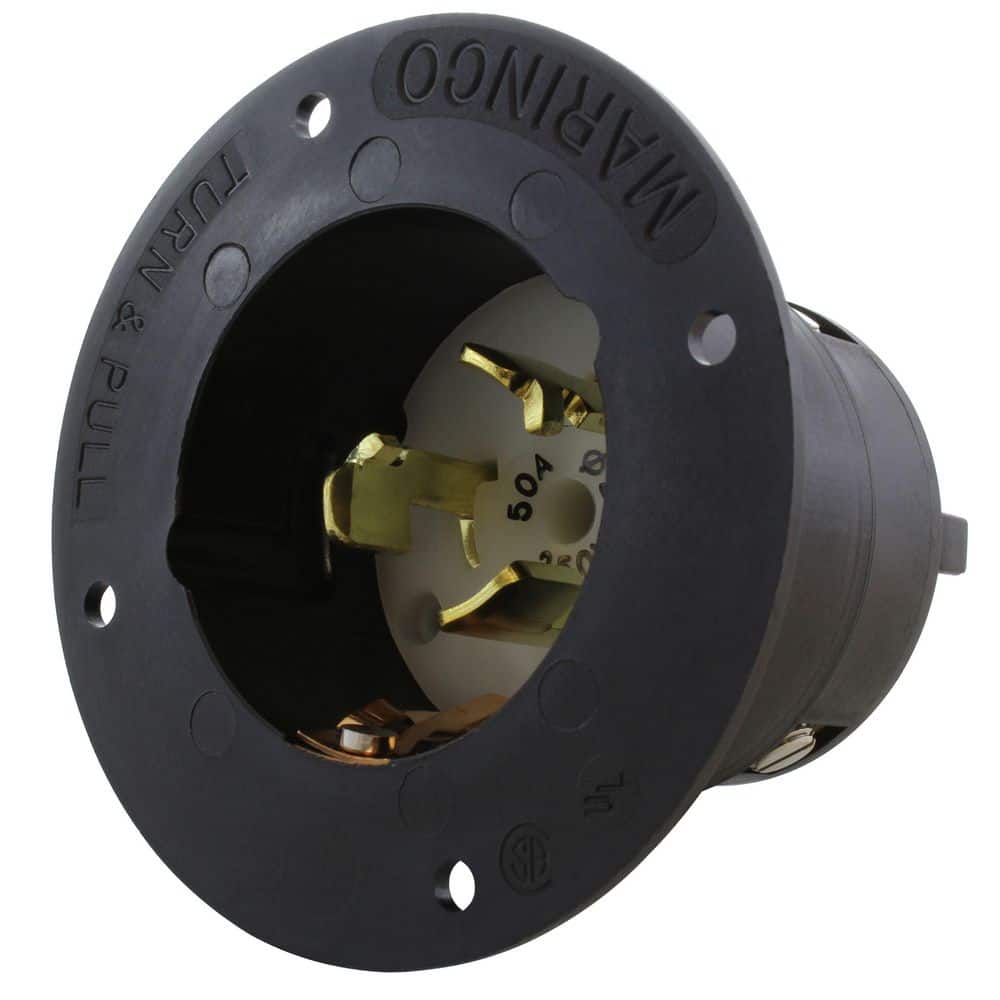 AC WORKS California Standard 50 Amp 3-Phase 250 Volt 4-Wire Power Input Inlet