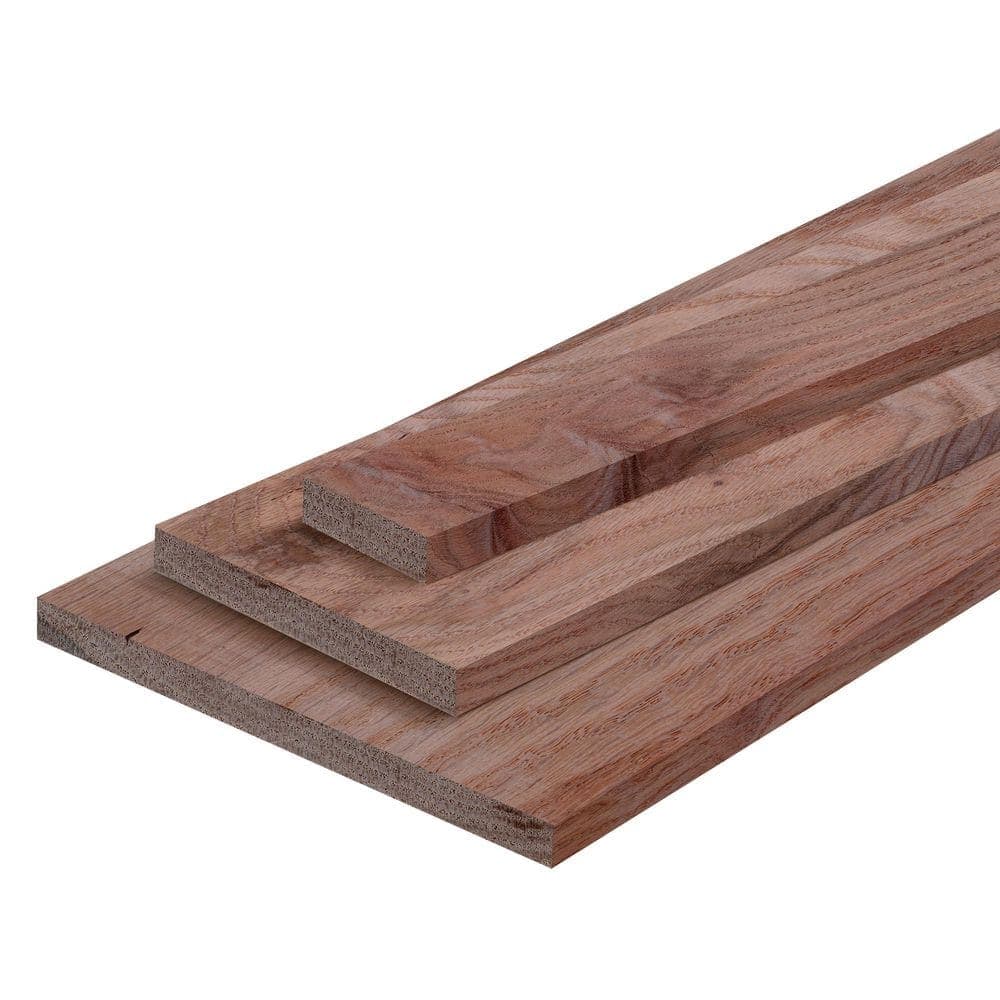 Ornamental Mouldings 1/2 in. D x 2.5 in. W x 4 ft. L Unfinished Rustic Red Oak Wood Board (3)