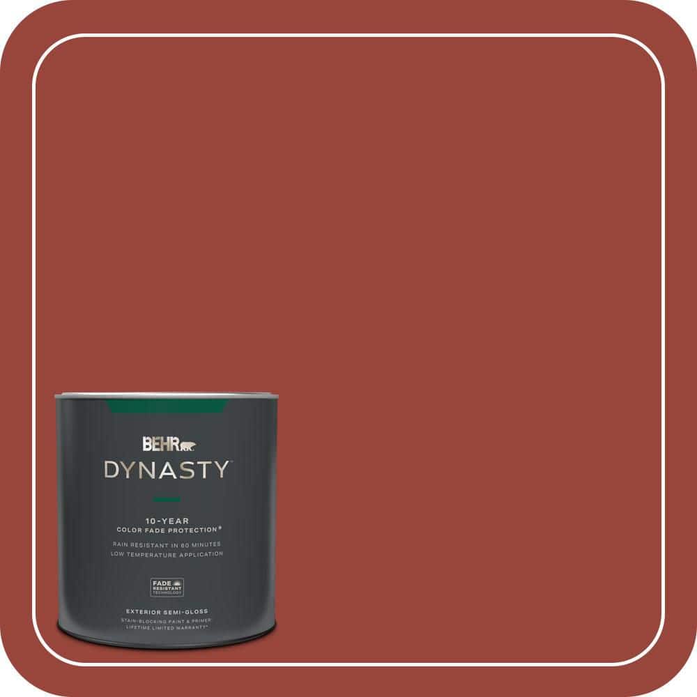 BEHR DYNASTY 1 qt. #S-H-190 Antique Red Semi-Gloss Exterior Stain-Blocking Paint & Primer