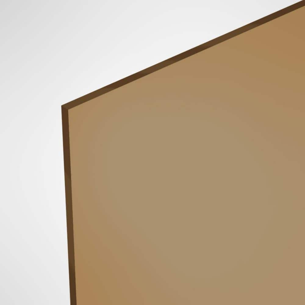 OPTIX 48 in. x 96 in. x 0.118 (1/8) in. Bronze Acrylic Sheet